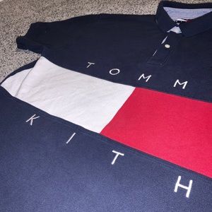 Kith x Tommy Hilfiger Flag S/S Polo Navy